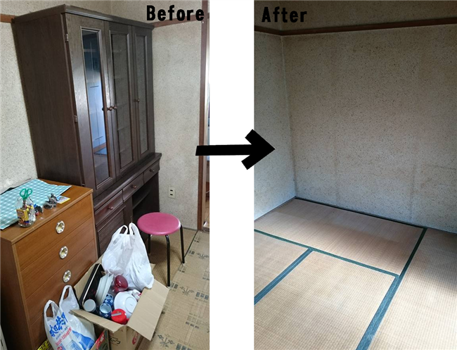 片付け前後